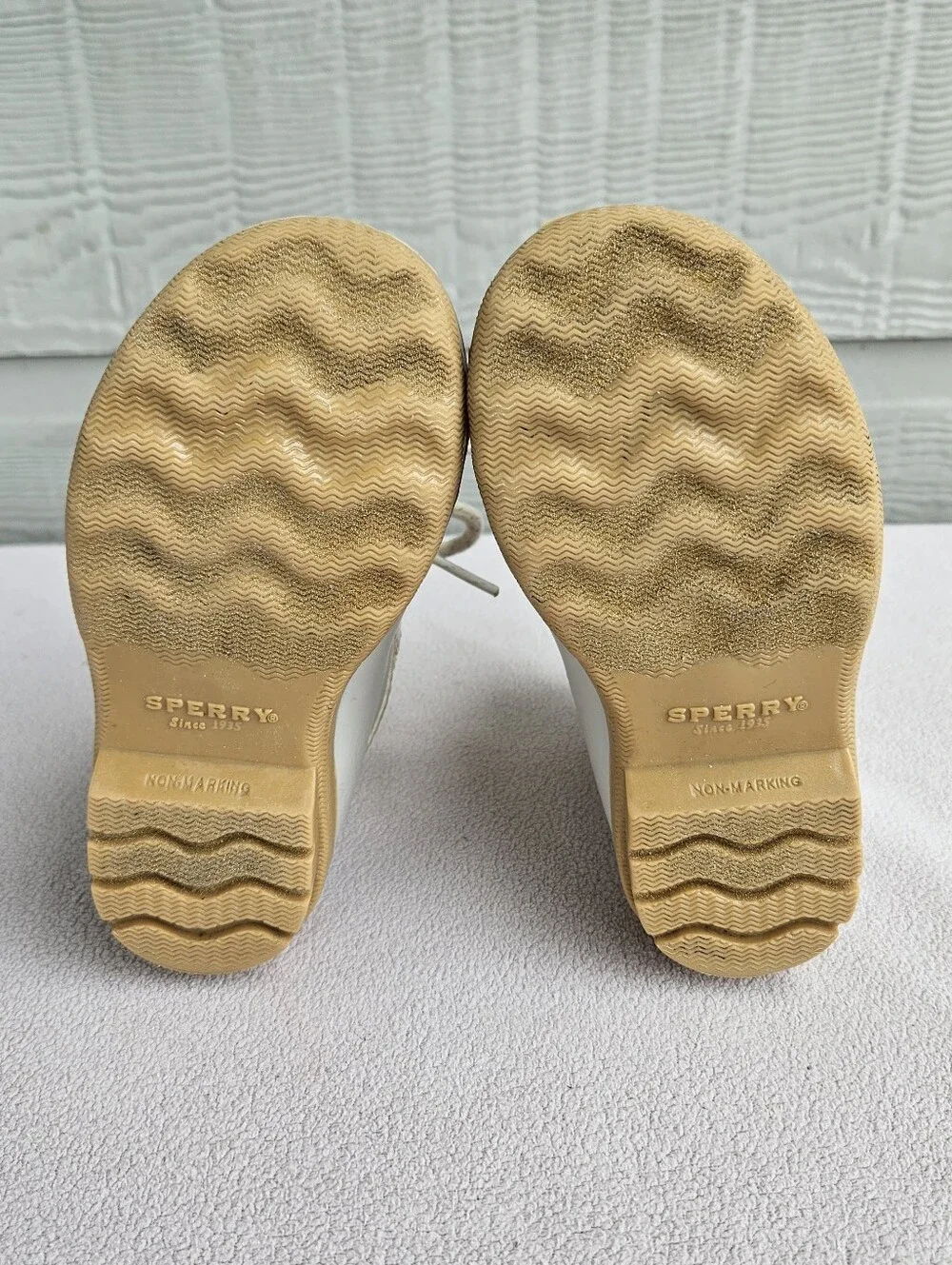 Sperry Kids' Port Alpine Duck Ankle Boot Toddler SZ 7 White Waterproof Lined